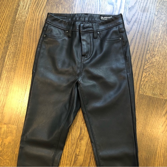 Blank NYC faux leather mid rise skinny pants. Size 24. - Picture 2 of 10